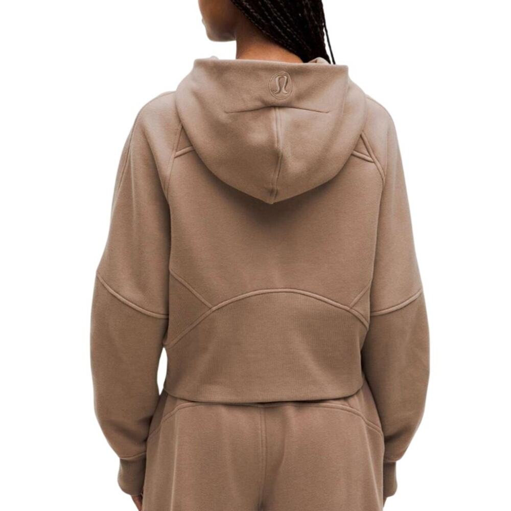 Lululemon Scuba Oversized Half Zip Hoodie Taupetastic M/L EUC